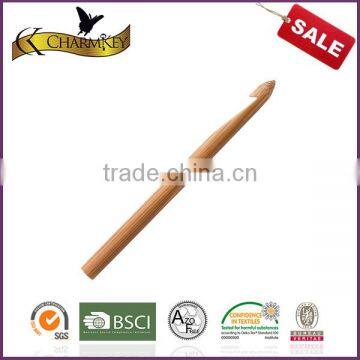 Charmkey Bamboo Needle Single Point Bamboo Crochet Hook Set for T Shirt Yarn to Crochet Blankets photo-4