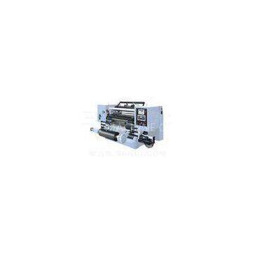 PLC 15kw PE / PVC Slitting Rewinding Machine With slip force adjustable