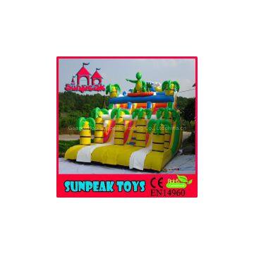 SL-371 Cute Dinosaur Inflatable Slide For Pool