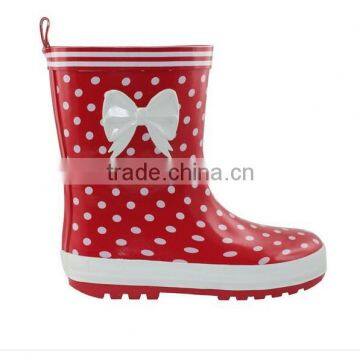 Eco-friendly fashion cute rainshoes for kids rubber rainshoes