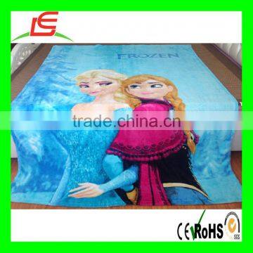 LE B203 Super Soft Frozen Princess Plush Printing Blanket