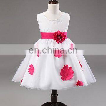 China Boutique Clothing Children Fancy White Wedding Dress Baby Girl Clothes photo-2