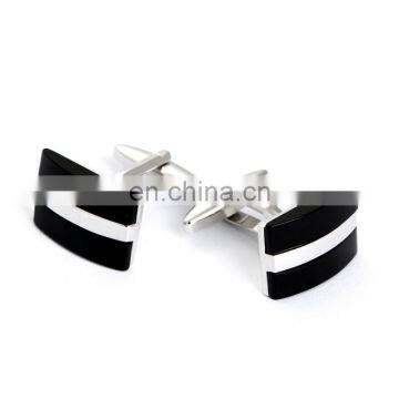 Simple Deluxe Black Stone Cuff Link Men Shirt Cufflinks photo-2