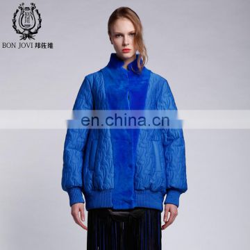 Chinese Style Embroidered Ployester Jacket New Collection Ladies Fur Dress Classic Fur Cotton Coat