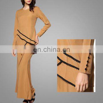 Baju Kurung In Malaysia Simple Style Muslim Ladies Dress Classic Baju Kurung Top Sale Clothes Online photo-6