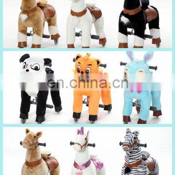 HI Hot Sale Human Power Plush Walking Horse Toy for Kids and Adults