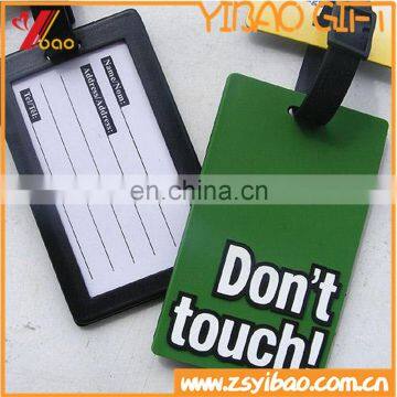 Cheap Custom Logo Soft Pvc Luggage Tag /Handbag Tag For Promotion