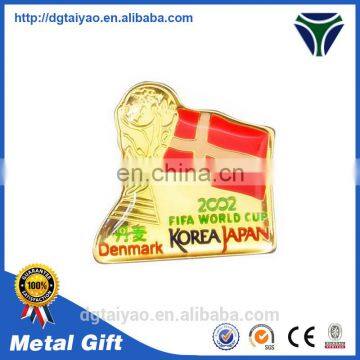 Custom Logo design Zinc alloy red cross lapel pin for promotional