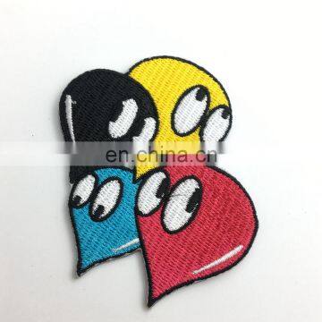 custom cheap iron on embroidery clothing club patches