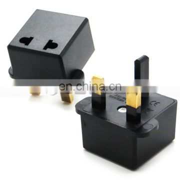 Black Square AC 250V 6A Travel Adapter EU UK Plug