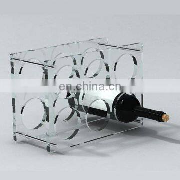 Acrylic pos wine display rack decorative dummy fake wine bottles for display
