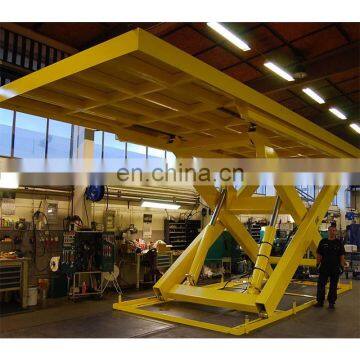 7LSJG Shandong SevenLift customized manual hydraulic warehouse goods freight scissor elevator lift manufacturers