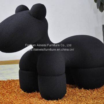 Hot Selling Popular Living Room Children Fiberglass Puppy Pony Chair photo-3