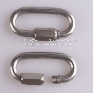 Stainless Steel Zinc Plated Spring Snap Hook Carabiner Hook With Screw Lock