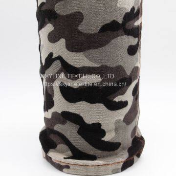 Camo Print Denim Twill  Stripe Twill Fabric  Denim Fabric