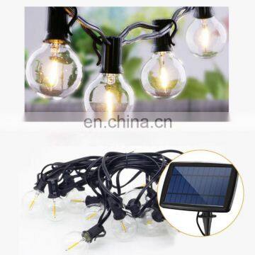 25FT 25 Pcs G40 LED Bulb Solar String Light Outdoor for Garden Patio Wedding photo-2