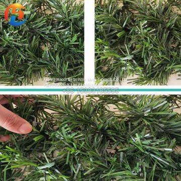 Artificial Grass Hedge Link Green Chain Link Fence photo-2