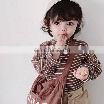4555 Small MOQ for Customer Spring Long Sleeve T-shirt Girls Kids Clothing photo-4