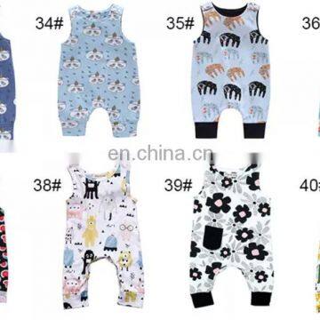 Baby Print Rompers 40+ Designs Boy Girls Cactus Forest Road Newborn Infant Baby Girls Boys Summer Clothes Jumpsuit Playsuits 3-1 photo-6