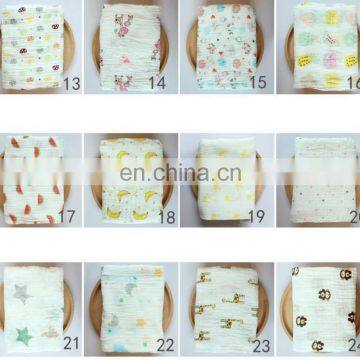 Muslin Cotton Blanket Unicorn Mermaid Dinosaur Lemon Baby Swaddle Cute Blankets 115*115cm Printed Flower photo-4