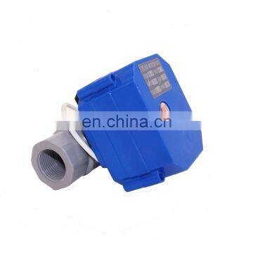2 Way Plastic Brass Stainless Steel 304 Electric Motor Ball Valve With Mini Actuator 5v 12v 24v 110v 120v 220v photo-2
