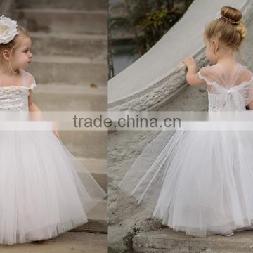 Flower girl Special Occasion Toddler Lace Tulle Dress Baby Pageant Dress