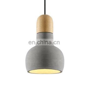 2020 decoration led kitchen cement hanging light restaurant concrete pendant lamp fixture