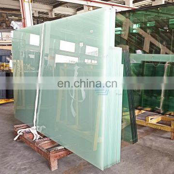 Best price custom cut to size 4+4mm 8mm safety decorative opal milky white colored pvb laminated glass panels