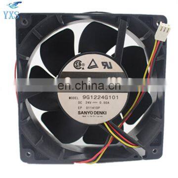 9G1224G101 24V 0.50A 12cm 12038 3-wire Inverter Fans