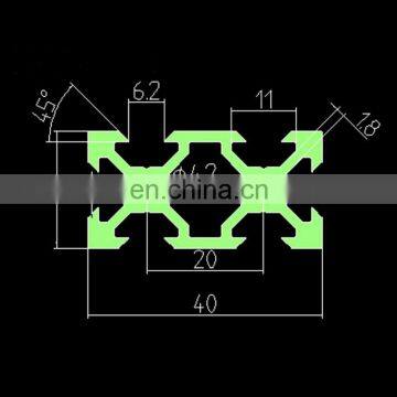 2040 v Slot Rail Aluminum Profile Extrusion 300mm Length per Piece photo-3