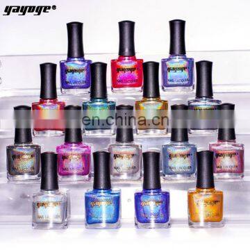 Black Red Glisten Holographic 12Ml Organic Nail Polish Display photo-2