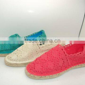 2016 most fashion shoe handmade canvas shoe espadrille