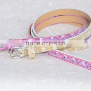 Fancy kids pu leather belt