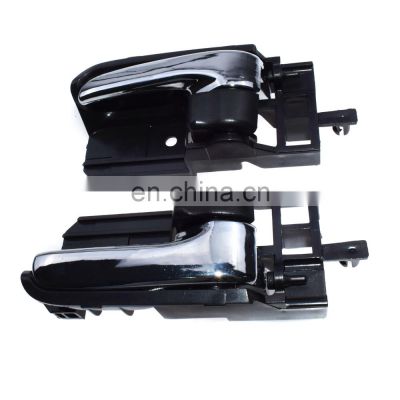 Free Shipping!2 X Inside Door Handles Left Right Front Rear Black w/ FOR Toyota 69205-02090