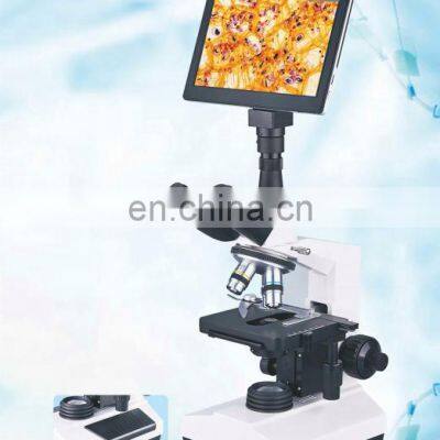 Laboratory use 7 inch 9 inch optical LED light video screen biological microscope