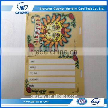 Reasonable Price Professional Plastic Pvc Hanging Card