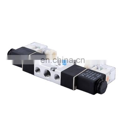 High Quality 4M Series Double Solenoid Coil 4M220-08 4M320-10 4M420-15 Aluminum Alloy 5/2 Way Pneumatic Air Valve