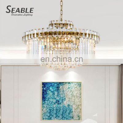 Luxury Design Residential Decoration Fixtures Home Villa Cafe Modern Crystal Pendant Lamp