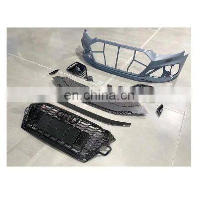 Auto Parts Front Bumper RS5 Style 2021 Look Car Bumper for Audi A5 S5 2017-2020 Upgrade to 2021 Car Bodikits photo-2