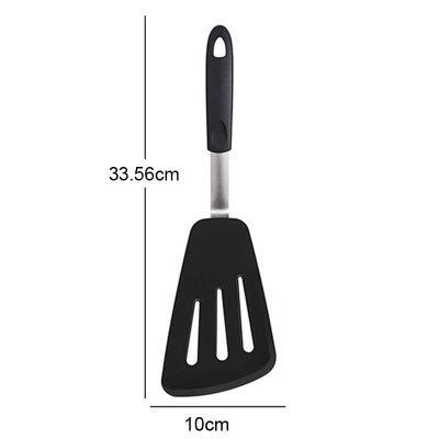 Kitchen Accessories Home and Kitchen Cookware Sets Heat Resistant Rubber Kitchen Spatula - Ideal for Fish, Eggs Turner photo-2