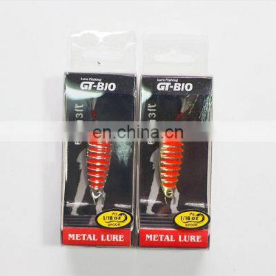 GT-BIO Metal Jig Spoon Lure 2-10g Artificial Bait Shore Slow Jigging Super Hard Lead Bass Fishing Tackle photo-5