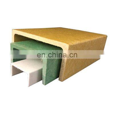 High Strength Fiberglass C Channel Profile/frp Channel for Stairs Ladder/fiberglass Structural Shapes