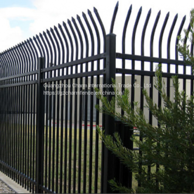 Zinc Steel Fence Anti Climbing Fence in School Community Fence Pole Villa Yard Factory Iron Fence photo-4