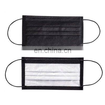Fashion Black Civil Protective 3 Ply Face Mask With Earloop photo-4