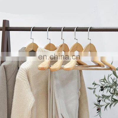 Fashion Wholesale Designer Luxury Dress Trouser Suit Scarf Custom Pant Wooden Coat Clothes Hanger photo-5
