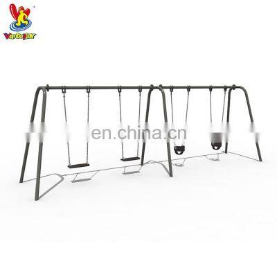 Kids 4-seat Swing Chair Garden Playground Set