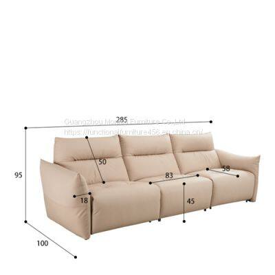 New Soft Bag Caterpillar Functional Sofa Modern Minimalist Designer Living Room Size Apartment Leather Sofa Combination photo-5