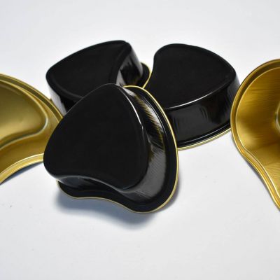 Heavy Duty High Quality Black Gold Smooth Wall Aluminum Foil Food Containers