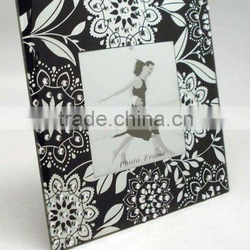 acrylic beads glass photo frame