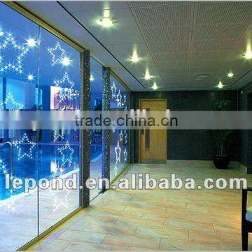 Curtain Wall Temper Glass With Color LED Lights photo-2